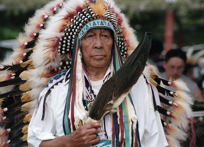 Older  American Indian Chief