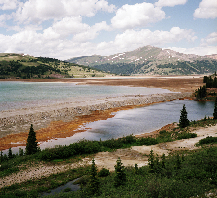 Salt lake in North America